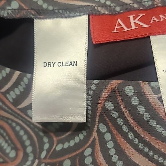 Ladies Size 8 Anne Klein Silk Multi-colored Midi Skirt - Picture 7 of 7